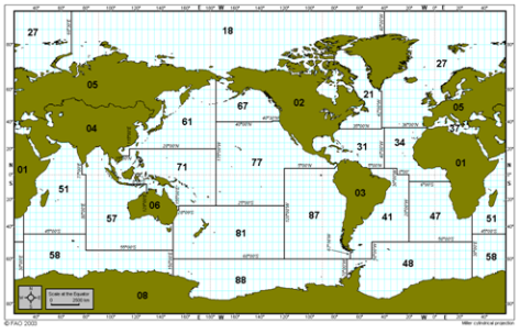 FAO 어장 구획도